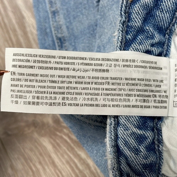 Hollister Curvy High Rise Mom Jean Vintage Stretch Denim Ripped 3R - Picture 13 of 16